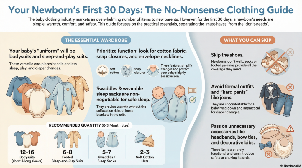 What Newborns Actually Need to Wear in the First 30 Days: A No-Nonsense Guide for New Parents