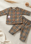 Classic Check Sweater Set with Cloud Patch