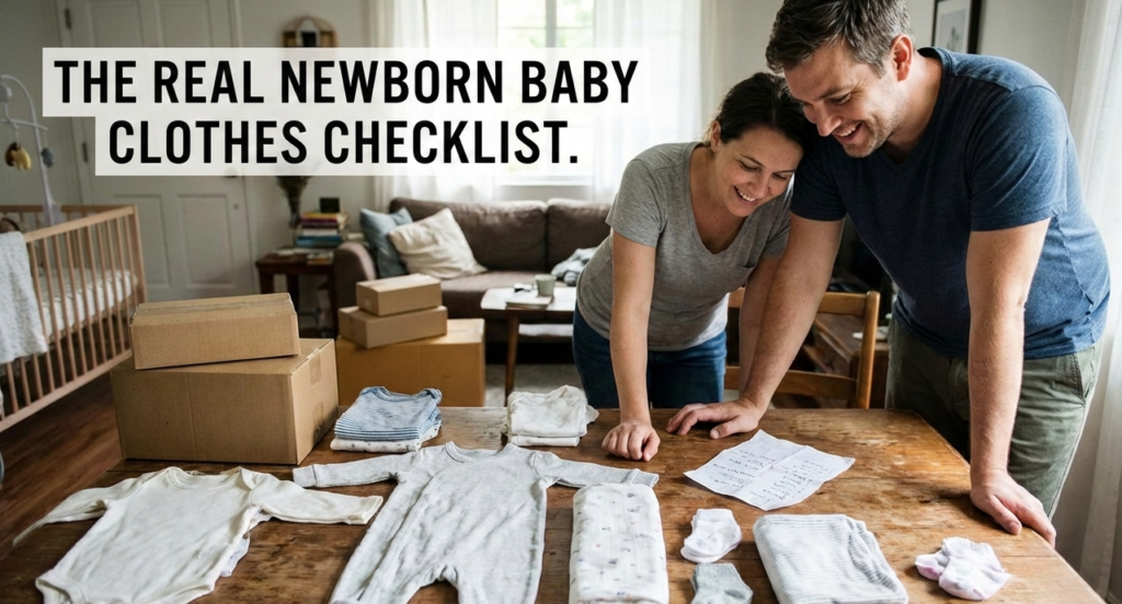 The Real Newborn Baby Clothes Checklist: What First-Time Parents Actually Need (Not What Stores Want You to Buy)